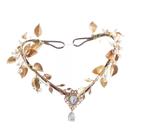 Bandana Flower Crown LLinfflr Golden Fairy para mulheres e meninas