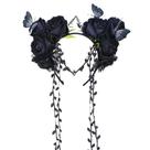 Bandana Flower Crown MOSTORY Black Gothic Floral Women