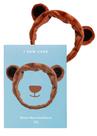 Bandana I DEW CARE Face Wash Brown Bear para cuidados com a pele