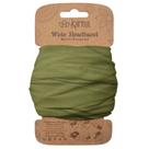 Bandana Karma Olive para mulheres em tecido largo verde