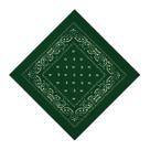Bandana Lenço Estampado Moda Adulto 55X55Cm Unissex Várias Cores Cor:verde escuro