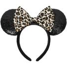 Bandana Mouse Ears ETLUK para mulheres e meninas (preta)