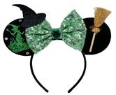 Bandana Mouse Ears Evil Witch com mini vassoura mágica e chapéu
