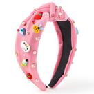 Bandana PANTIDE Teacher Jeweled Knotted Back To School Pink