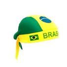 Bandana para Torcedor GXM Ajustável Poliéster 7cm X 29cm Verde Amarelo Adulto