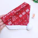 Bandana pet de Natal com pompom - Para cachorro e gato