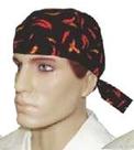 Bandana preta com pimenta - ref 43bd - 100% algodão