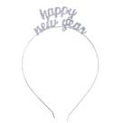 Bandana Tiara BinaryABC Feliz Ano Novo Rhinestone Silver