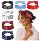 Bandana Tobeffect para mulheres, estilo boho, pacote com 6 Bandana Tobeffect para mulheres, estilo boho, pacote com 6