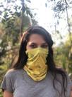 bandana tubular cristais amarelo