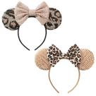 Bandana UNDEHAAC Bows Mouse Ears para mulheres 2 peças em ouro rosa Bandana UNDEHAAC Bows Mouse Ears para mulheres 2 peças em ouro rosa