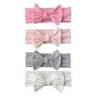 Bandanas BABYGIZ para meninas, faixas de cabelo infantis de algodão feitas à mão com laços e acessórios para cabelo infantil (brancas, cinza, rosa, rosa em pó) Bandanas BABYGIZ para meninas, faixas de cabelo infantis de algodão feitas à mão com laços e acessórios para cabelo infantil (brancas, cinza, rosa, rosa em pó)
