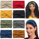 Bandanas Carede Wide Twist Boho Turbante para mulheres (pacote com 8) Bandanas Carede Wide Twist Boho Turbante para mulheres (pacote com 8)