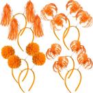 Bandanas Censen Pom Pom Headbands, chapéus de festa, 8 peças