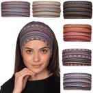 Bandanas Cobahom, faixas largas para mulheres, 6 unidades