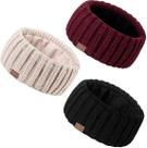 Bandanas de inverno MUTKIS para mulheres, pacote com 3 unidades, forradas com lã
