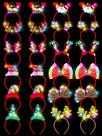 Bandanas de Natal HOVACY Light Up com luzes LED x24