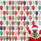 Bandanas de Natal para cães Abbylike 100 peças para cães Bandanas de Natal para cães Abbylike 100 peças para cães