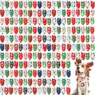 Bandanas de Natal para cães Abbylike 200 peças de poliéster 65x45 cm Bandanas de Natal para cães Abbylike 200 peças de poliéster 65x45 cm
