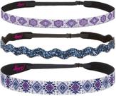 Bandanas femininas hipsy ajustáveis, modernas, hippie, 1 pacote, azul marinho