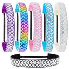 Bandanas FROG SAC Mermaid Elastic para meninas 6 unidades