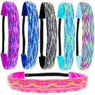 Bandanas FROG SAC Tie Dye para meninas, ajustáveis, pacote com 6