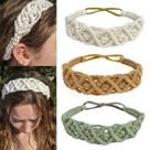 Bandanas Hixixi feitas à mão e elástico de crochê para mulheres