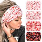 Bandanas Huachi Valentine Heart para mulheres, pacote com 4