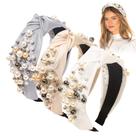 Bandanas Ivyu Knotted Pearl para mulheres, pacote com 3
