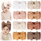 Bandanas para bebês Prohouse, pacote com 8 faixas de cabelo macias em nylon
