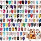 Bandanas para cães Huhumy, 100 unidades de babadores a granel para cães de médio e grande porte