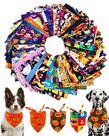 Bandanas para cães PET SHOW Halloween, pacote com 50, GG, laváveis