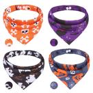 Bandanas PAWCHIE Halloween, abóbora reversível para animais de estimação
