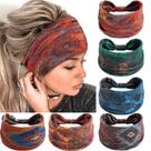 Bandanas SAWINDA Boho para mulheres, pacote com 6 faixas largas, torcidas