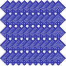 Bandanas Tarpop Paisley Cowboy, poliéster, 50 peças, azul royal