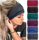 Bandanas Tobeffect African Boho Wide Hairband para mulheres Bandanas Tobeffect African Boho Wide Hairband para mulheres