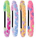 Bandanas trançadas FROG SAC Rainbow Tie Dye para meninas x4