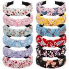 Bandanas VELSCRUN Flower para mulheres, pacote com 12 unidades, tamanho único, tecido Bandanas VELSCRUN Flower para mulheres, pacote com 12 unidades, tamanho único, tecido