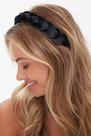 Bandanas WOVOWOVO para mulheres, antiderrapantes, de veludo macio, pretas