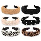 Bandanas WOVOWOVO para mulheres e meninas, Velvet Wide Pearl, 6 unidades