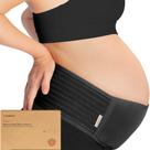 Bandas de barriga para maternidade KeaBabies, macias e respiráveis, pretas M/L