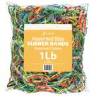 Bandas de borracha Bilinny em tamanhos e cores variados 454g
