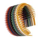 Bandas de cabelo de plástico WOVOWOVO Finas para mulheres, pacote com 10 Bandas de cabelo de plástico WOVOWOVO Finas para mulheres, pacote com 10