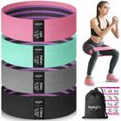 Bandas de resistência WALITO para exercícios de pernas e nádegas, conjunto de 4 Bandas de resistência WALITO para exercícios de pernas e nádegas, conjunto de 4