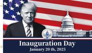 Bandeira 3x5 Pés Dia da Inauguração de Trump 2025 - Poliéster
