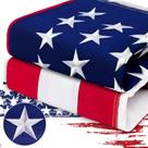 Bandeira Americana TOOUP 366 x 549 cm para Exterior, Nylon Resistente
