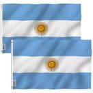 Bandeira Anley Argentina, 90x150 cm, poliéster, pacote com 2 Bandeira Anley Argentina, 90x150 cm, poliéster, pacote com 2