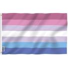Bandeira Anley Fly Breeze Bigender Pride 90x150cm poliéster