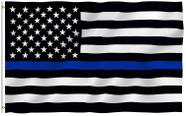 Bandeira Anley Fly Breeze Thin Blue Line EUA 90x150cm Poliéster