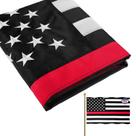 Bandeira ARSOF bordada com linha vermelha fina 90x150cm poliéster Bandeira ARSOF bordada com linha vermelha fina 90x150cm poliéster